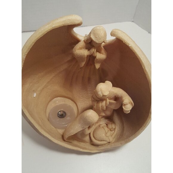 Christmas Sand Art Nativity Scene Tea Candle Holder Holy Family - Picture 4 of 9